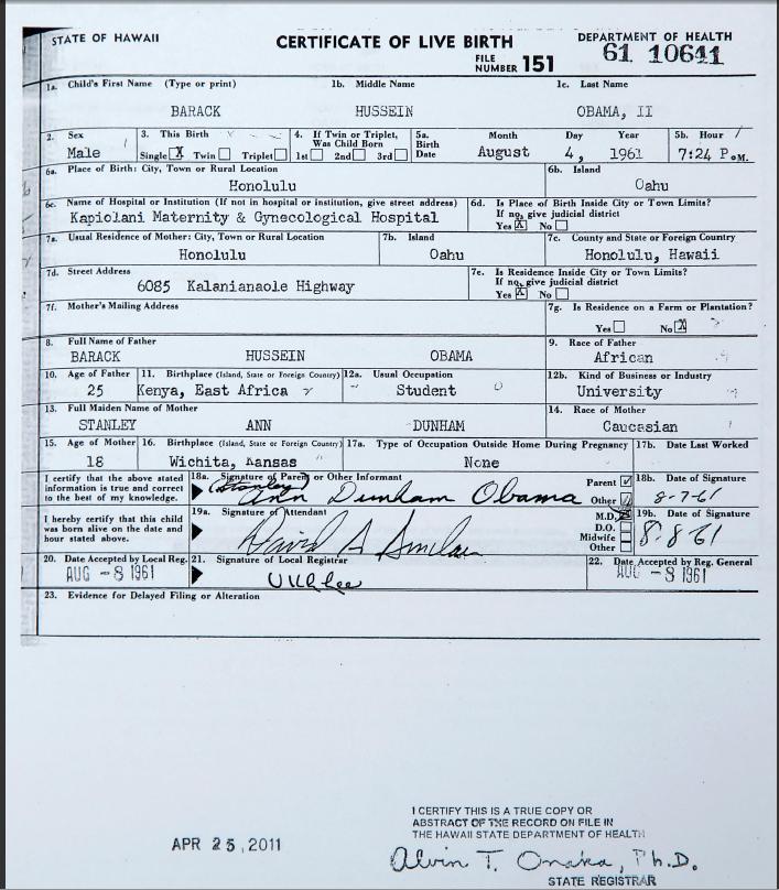 long form birth certificate obama. obama long form birth